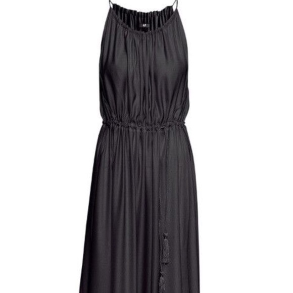 h&m black maxi dress